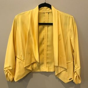 Yellow thin blazer